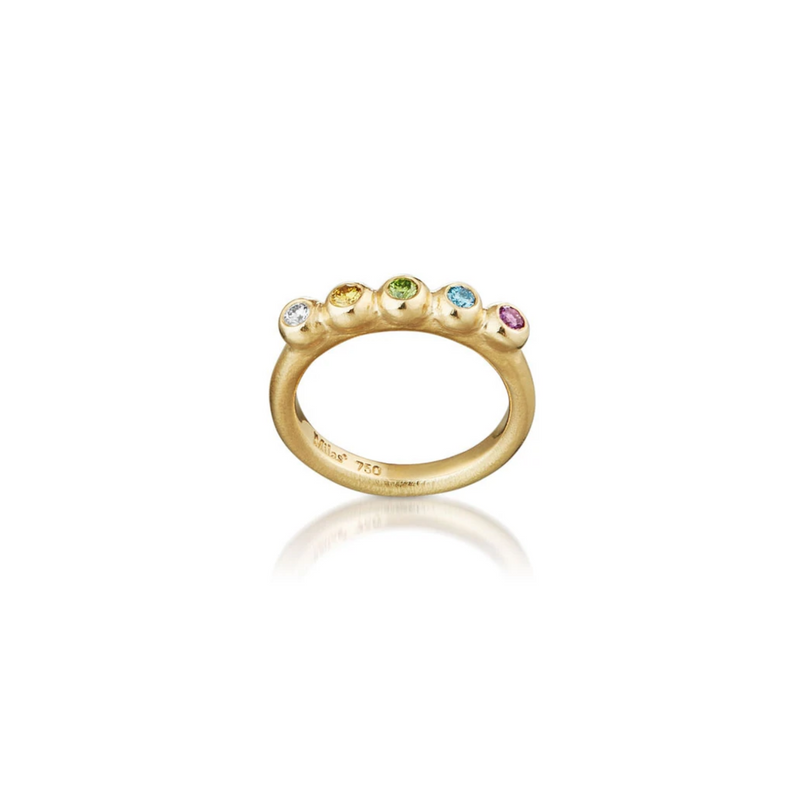 Ring - Rainbow 18 kt guld